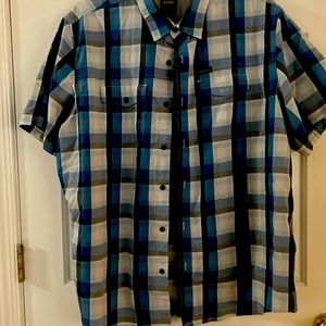 Men Wrangler Plaid Button Down Shirt Size 2XL